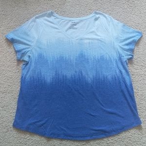 Ombre V neck t-shirt
